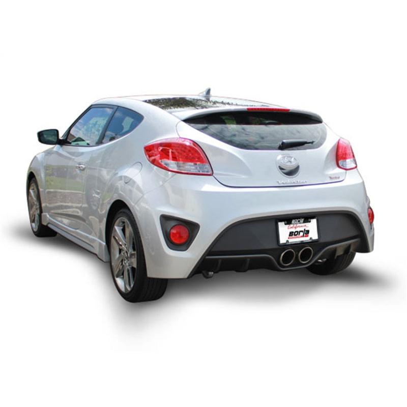 Borla 13-15 Hyundai Veloster Turbo 1.6L AT/MT FWD 2dr Dual Center Rear Exit Cat-Back Exhaust