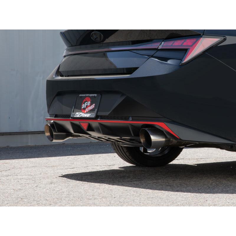 aFe Takeda 22-23 Hyundai Elantra N L4-2.0L (t) 3in 304 SS Cat-Back Exhaust w/ Polished Tips-SR1 Performance