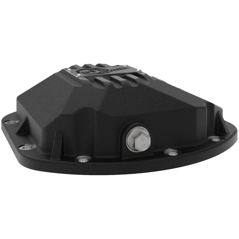 aFe Street Series Dana 30Front Differential Cover Black w/ Machined Fins 97-18 Jeep Wrangler