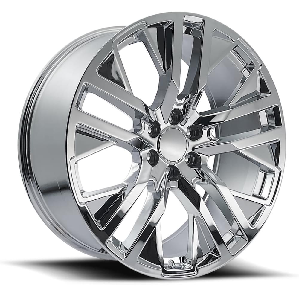 20X9 6X5.5 +28 HB 78.1 GMC CARBONPRO CHROME WITH CAP-SR1 Performance