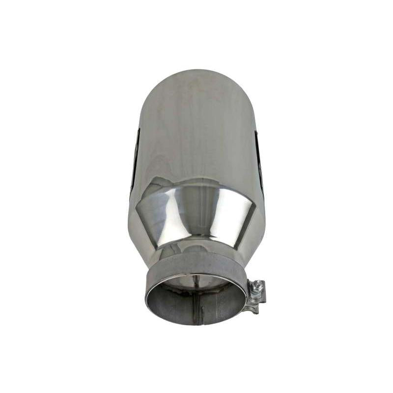 aFe Power Universal 5in Inlet 8in Outet MACH Force-XP Clamp-On Exhaust Tip - Polished-SR1 Performance