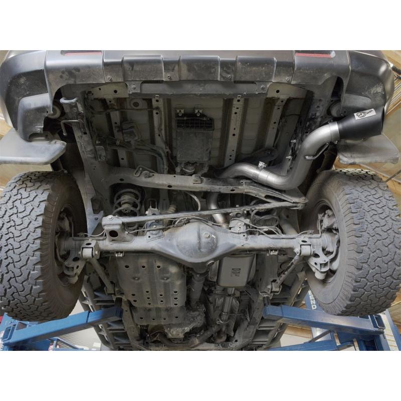 aFe MACH Force Xp 3in SS Cat-Back Single Side Exit Exhaust w/Black Tips 07-14 Toyota FJ Cruiser-SR1 Performance