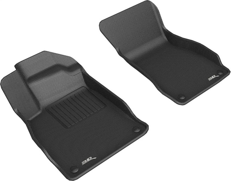 3D MAXpider 19-23 Audi A6/A7 / 21-24 RS6/RS7 Kagu 1st Row Floormats - Black-SR1 Performance