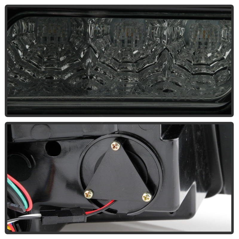 Spyder 10-12 Ford Mustang Light Bar Seq Turn Signal LED Tail Lights - Smoke ALT-YD-FM10-LED-SM-SR1 Performance