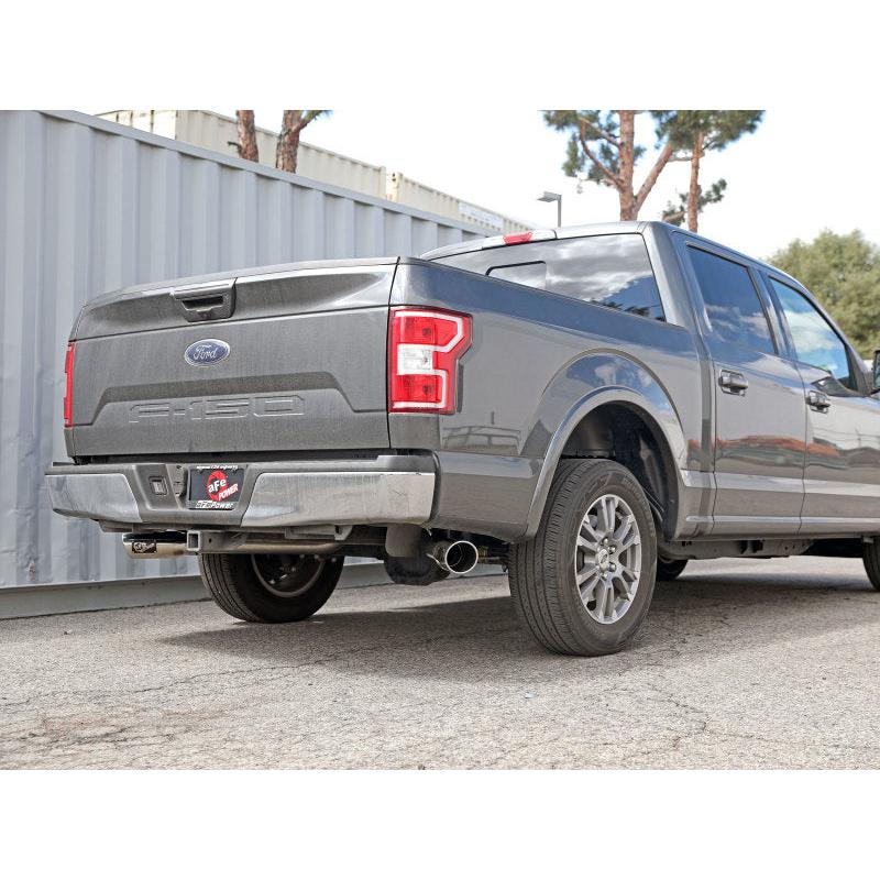 aFe Gemini XV 3in 304 SS Cat-Back Exhaust 15-20 Ford F-150 V6 2.7L/3.5 w/ Polished Tips