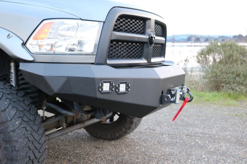 DV8 Offroad Front Bumper for 2010-2014 Dodge Ram 2500/3500 with Winch Compatibility and LED Lights