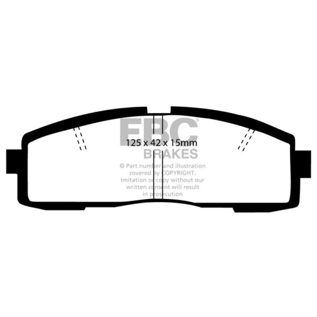EBC Redstuff Ceramic Low Dust Rear Brake Pads for Toyota Supra 1986-1992