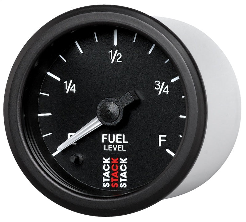 Autometer Stack Instruments 52mm 0-280 Ohm Programmable Pro Stepper Motor Fuel Level Gauge - Black-SR1 Performance