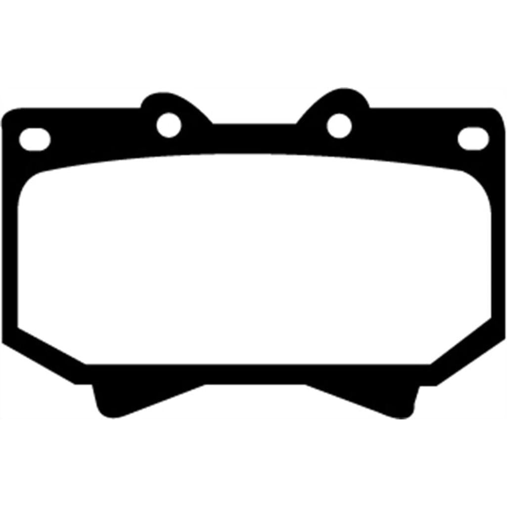 EBC Yellowstuff Front Brake Pads for Toyota Land Cruiser 1998-2007 | Part Number DP41319R