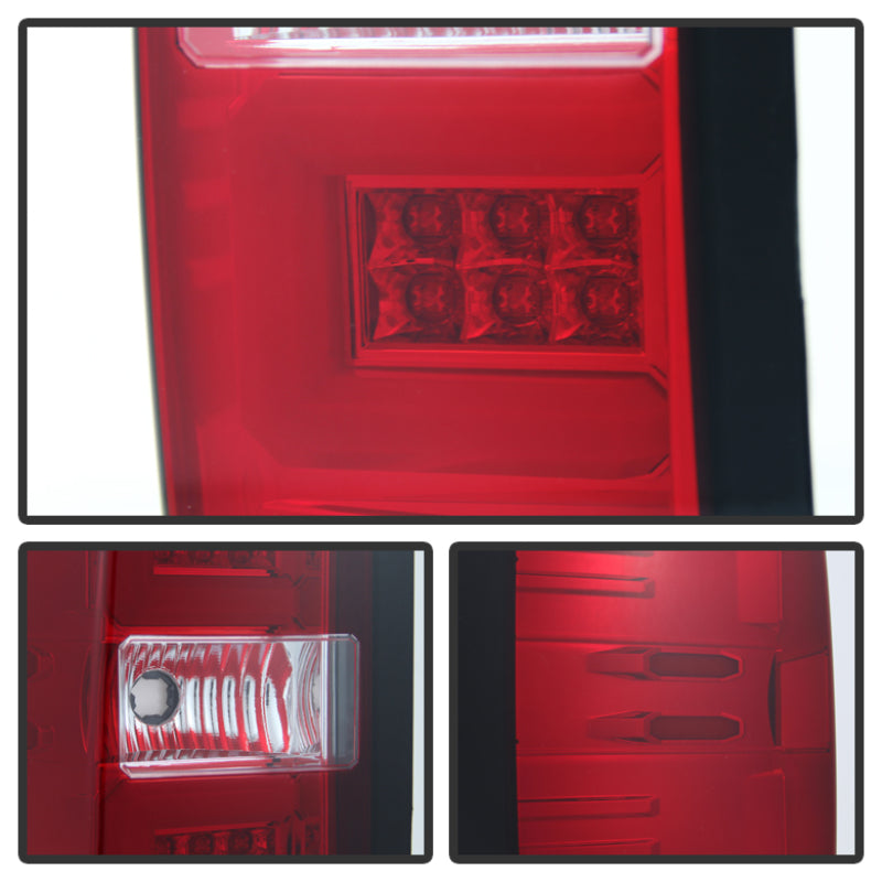 Spyder Chevy 1500 14-16 Light Bar LED Tail Lights Red Clear ALT-YD-CS14-LBLED-RC-SR1 Performance