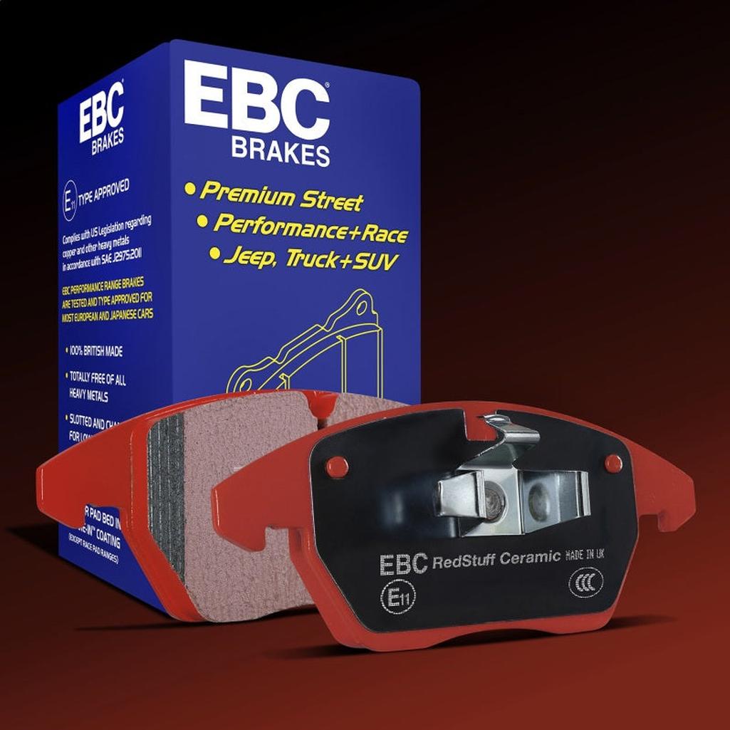 EBC Redstuff Ceramic Low Dust Rear Brake Pads for 2022-2023 Volkswagen Golf R, GTI & Audi S3 – Part Number DP32438C