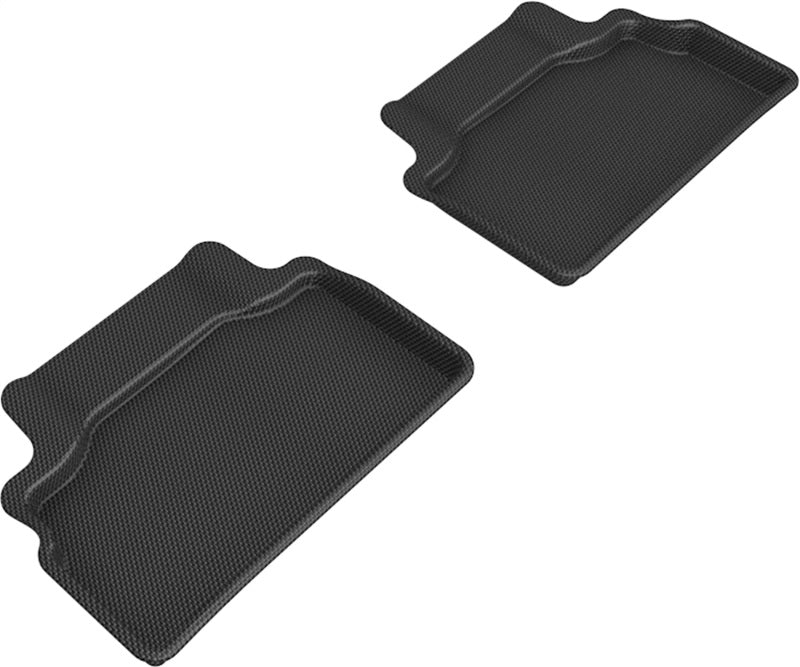 3D MAXpider 2012-2016 Hyundai Genesis Kagu 2nd Row Floormats - Black-SR1 Performance