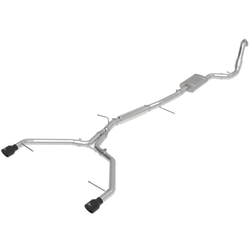 aFe 17-19 Audi A4 (B9) MACH Force-Xp 3in to 2.5in 304 SS Cat-Back Exhaust System-Dual SS Tips-SR1 Performance