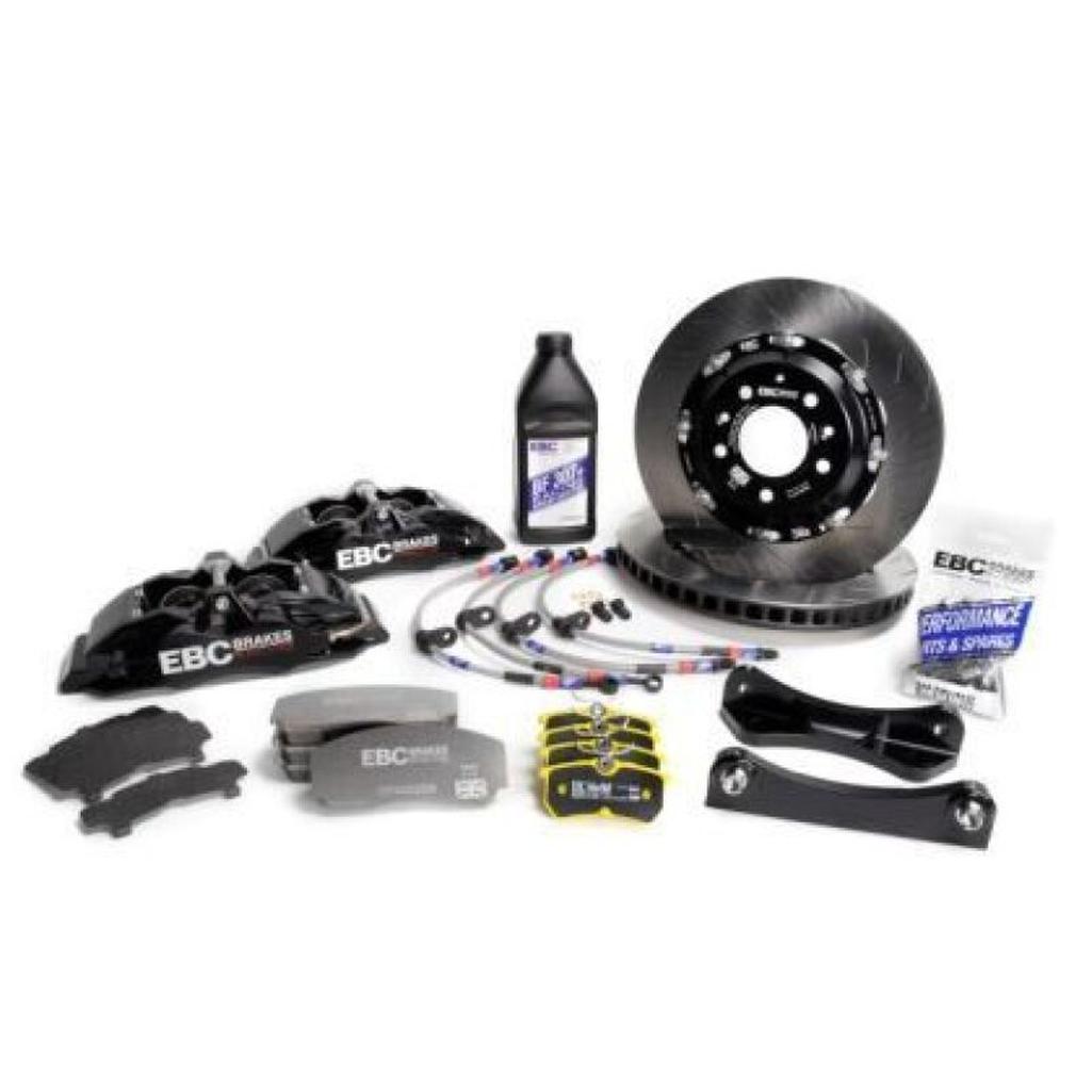 EBC Racing Front Big Brake Kit for 2023-2024 Toyota GR Corolla 1.6T with Black Apollo-6 Calipers and 355mm Rotors