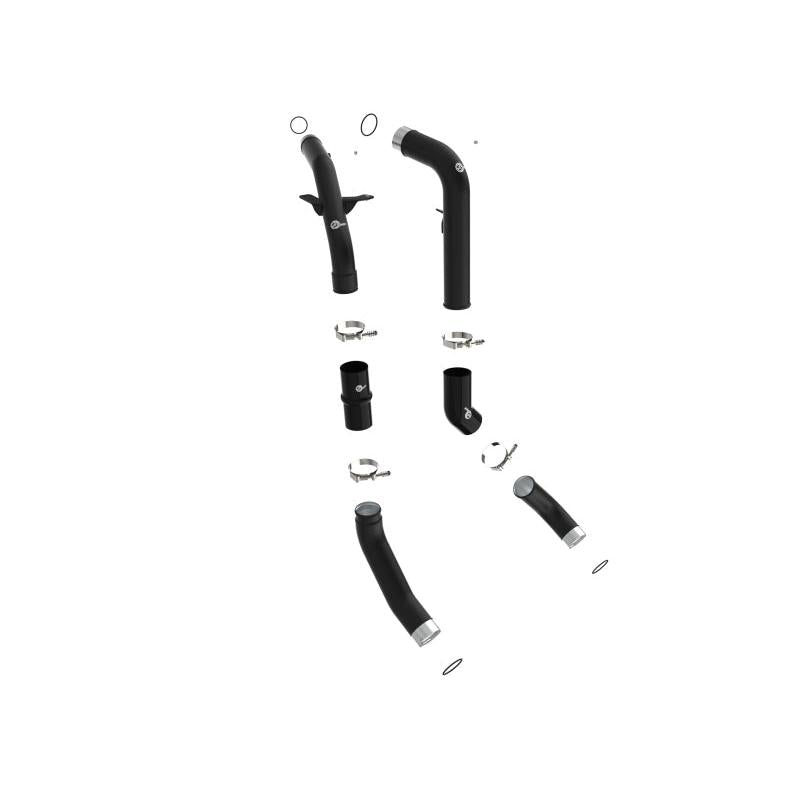 aFe RAM 1500 20-22 V6-3.0L (td) BladeRunner 2-1/2 in & 3in Aluminum Hot & Cold Charge Pipe Kit Black-SR1 Performance