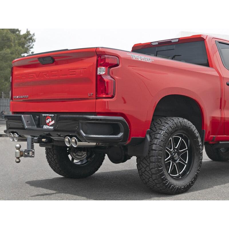 aFe GM Trucks 23-24 L6-3.0L (td) LZ0 Vulcan Series 3in 304 SS DPF-Back Exhaust System w/Polished Tip