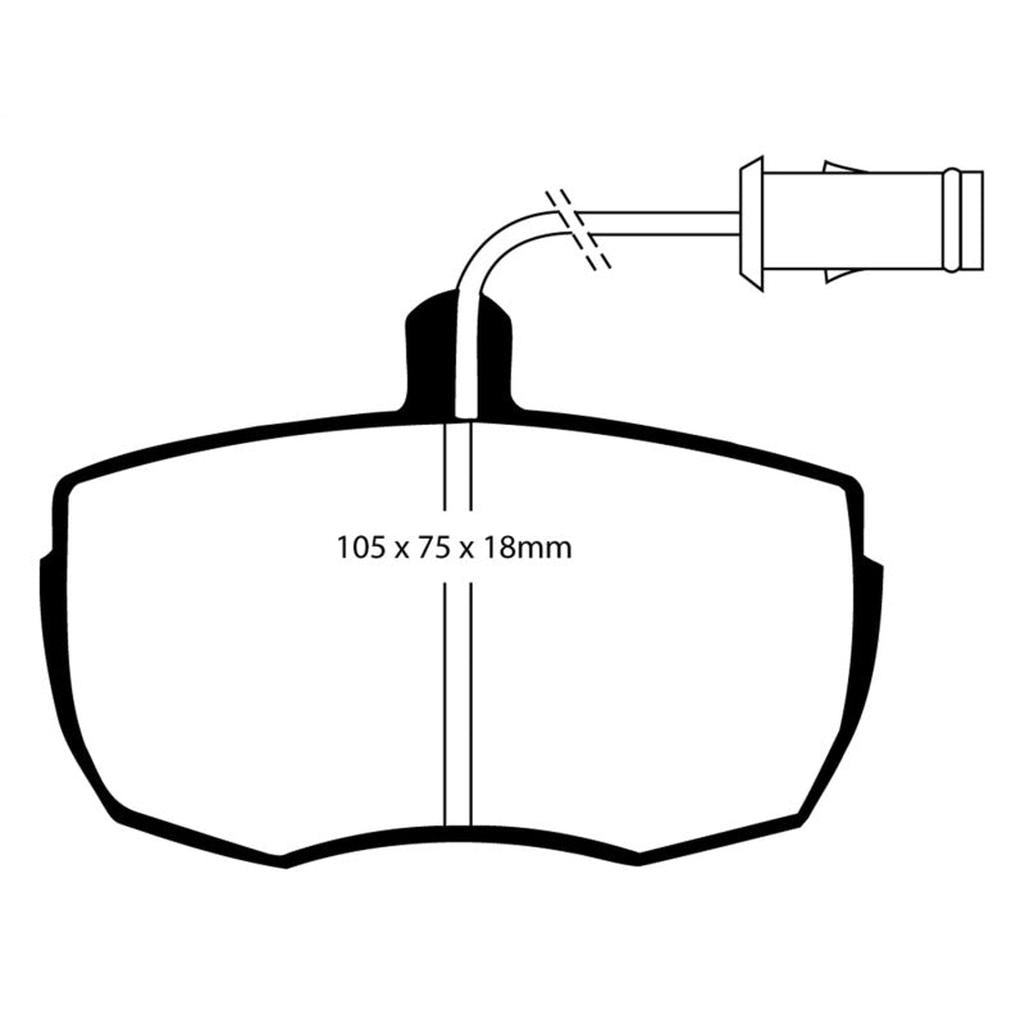 EBC 87-89 Land Rover Range Rover 3.5 Greenstuff Front Brake Pads