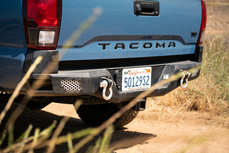 DV8 Offroad 16-23 Toyota Tacoma MTO Series Rear Bumper with Light Mounts and Recovery Points