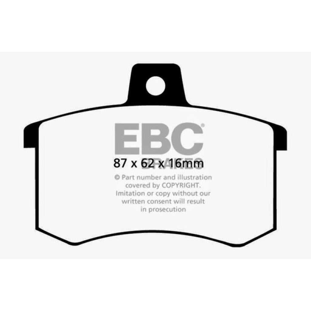 EBC Redstuff Ceramic Low Dust Brake Pads for Audi 1991-1998 – Enhanced Stopping Power and Minimal Dust