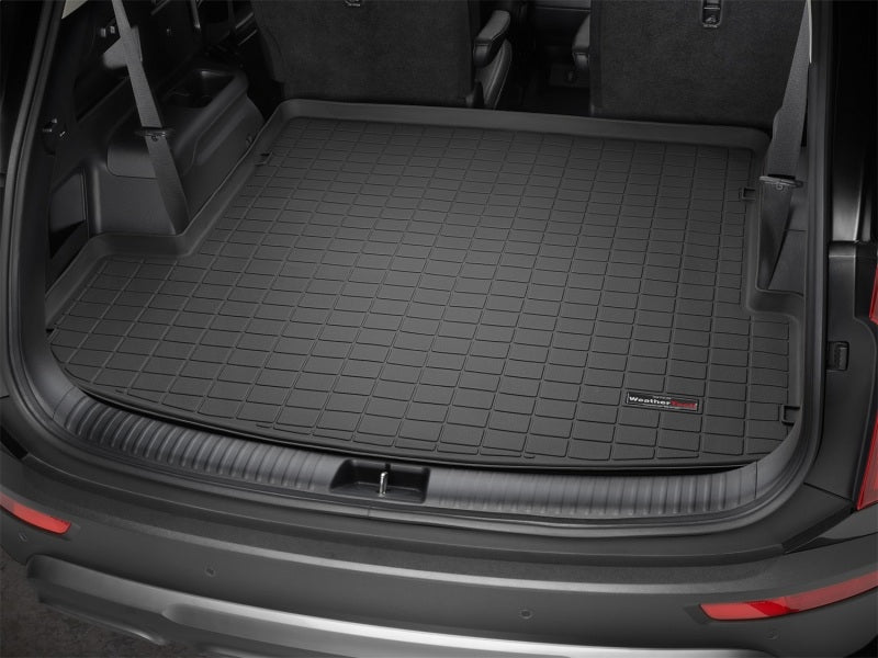 WeatherTech Part Number 401269 Cargo Liner for Kia Telluride – Black, Behind 2nd Row