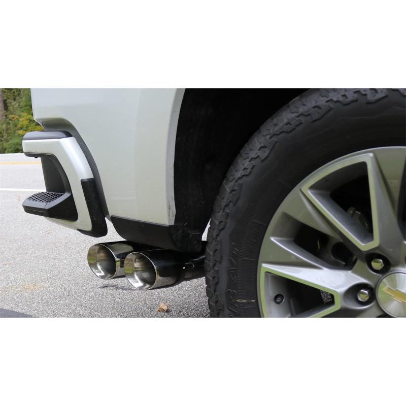 Corsa 2019-24 Chevy Silverado 5.3L Crew Cab Short Bed Sport Cat-Back Dual Rear Exit w/ Polished Tips-SR1 Performance