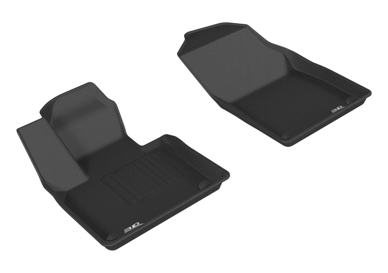 3D MAXpider 2015-2019 Volvo XC90 Kagu 1st Row Floormat - Black-SR1 Performance