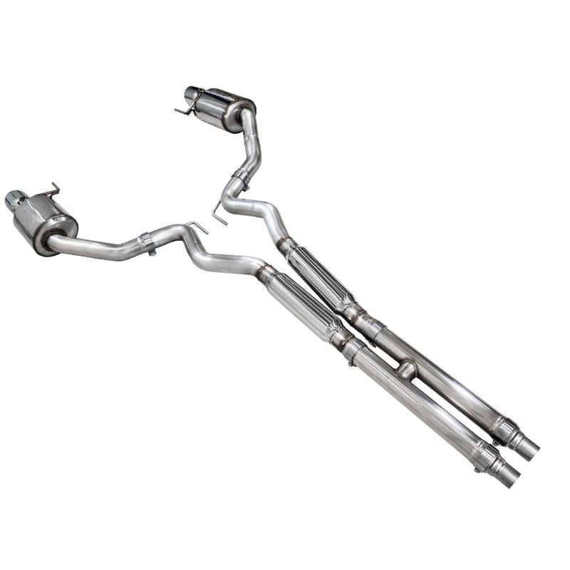 AWE 2024 Ford Mustang GT Fastback S650 RWD Touring Catback Exhaust w/ Dual Chrome Silver Tips