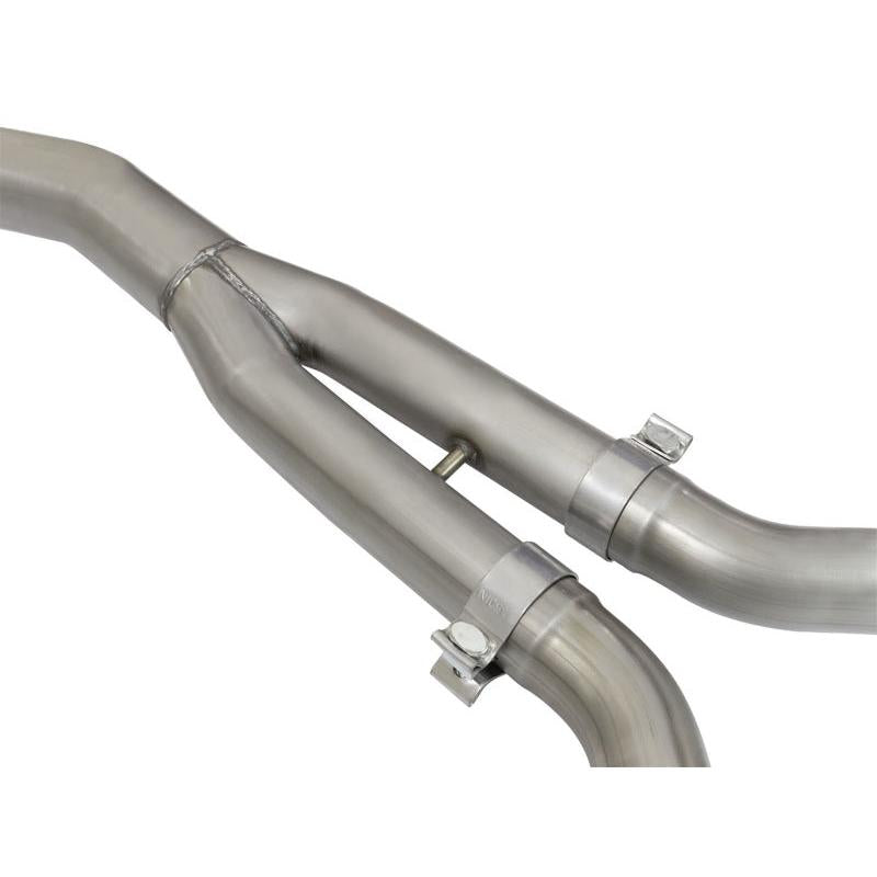 aFe MACHForce XP Exhausts Cat-Back SS-304 EXH w/ Black Tips 15-16 Ford Mustang EcoBoost 2.3L (t)-SR1 Performance