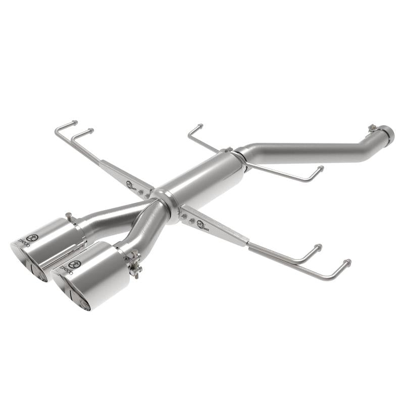 aFe Takeda 2.5in 304SS Axle-Back Exhaust System 17-19 Honda Civic Type R L4-2.0L (t) - Polished Tip-SR1 Performance