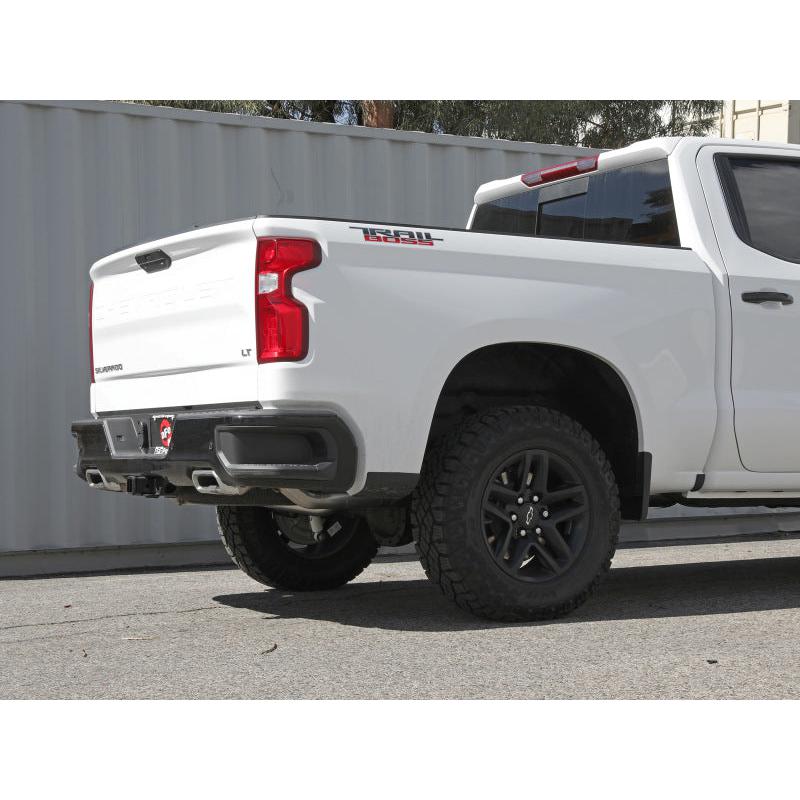 aFe Gemini XV 4in to Dual 3in 304 SS Cat-Back Exhaust w/ Cutout 19-21 GM Silverado/Sierra V8-6.2L-SR1 Performance