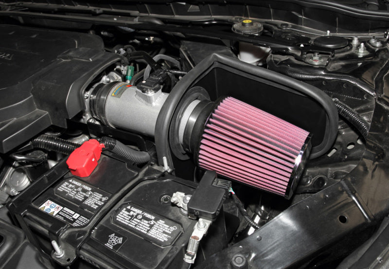 K&N 13-14 Honda Accord 3.5L V6 69 Series Typhoon Air Intake System - Silver Cold Air Intake Kit-SR1 Performance