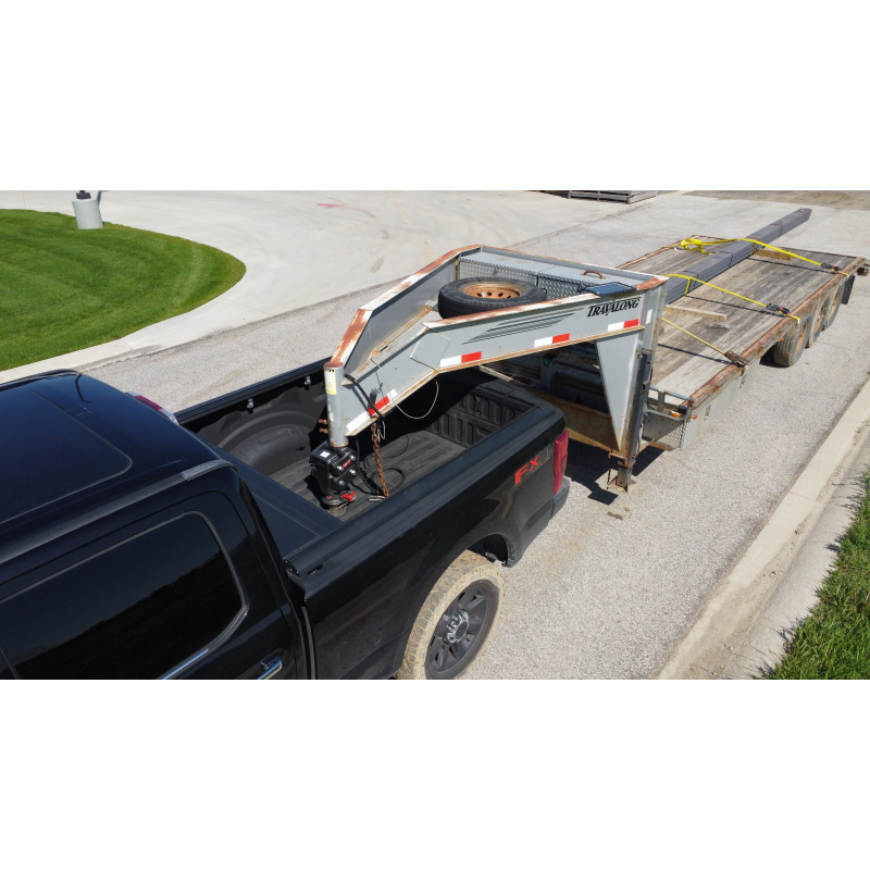 Gen-Y Spartan Torsion-Flex 5in Offset 4in SQ Tube Gooseneck 2-5/16in Coupler Standard Height