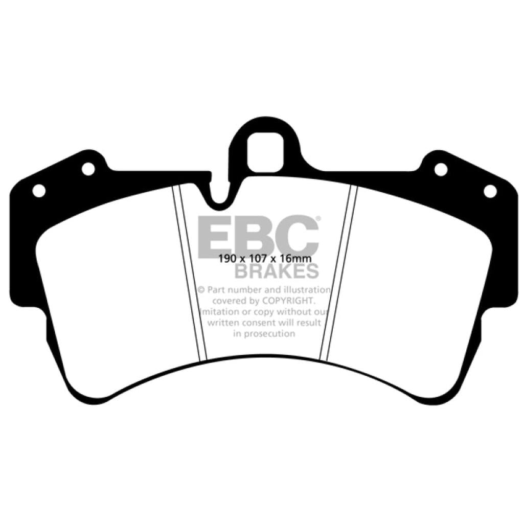 EBC Brakes Bluestuff NDX Full Race Brake Pads for 2014 Volkswagen Touareg - High Friction Sport and Track Use