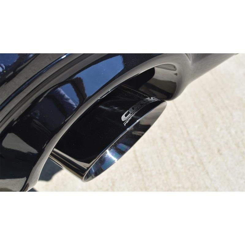 Corsa 2011-2021 Jeep Grand Cherokee Black 2.5in Dual Rear Exit Cat-Back Exhaust-SR1 Performance