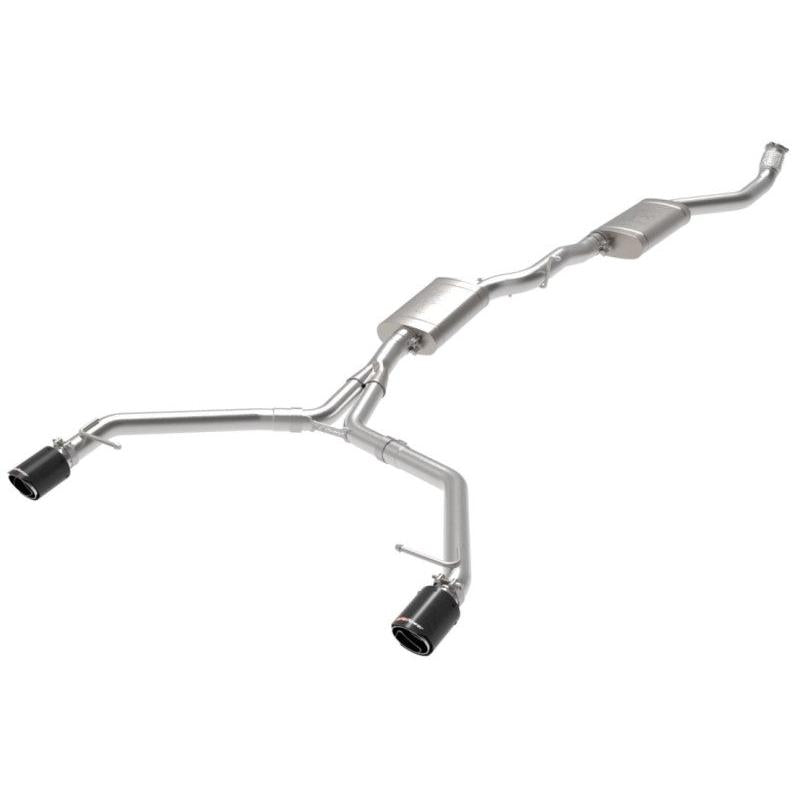 afe MACH Force-Xp 13-16 Audi Allroad L4 SS Cat-Back Exhaust w/ Carbon Tips