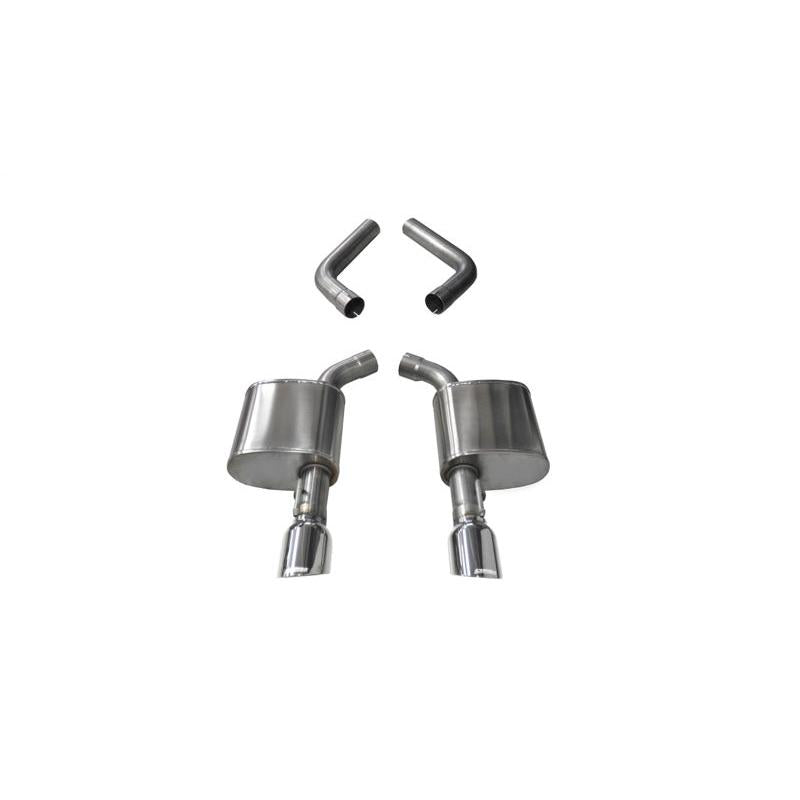 Corsa 17-20 Dodge Charger 6.4L/17-19 Dodge Charger 5.7L Polished Sport AxleBack Exhaust w/4.5in Tips-SR1 Performance