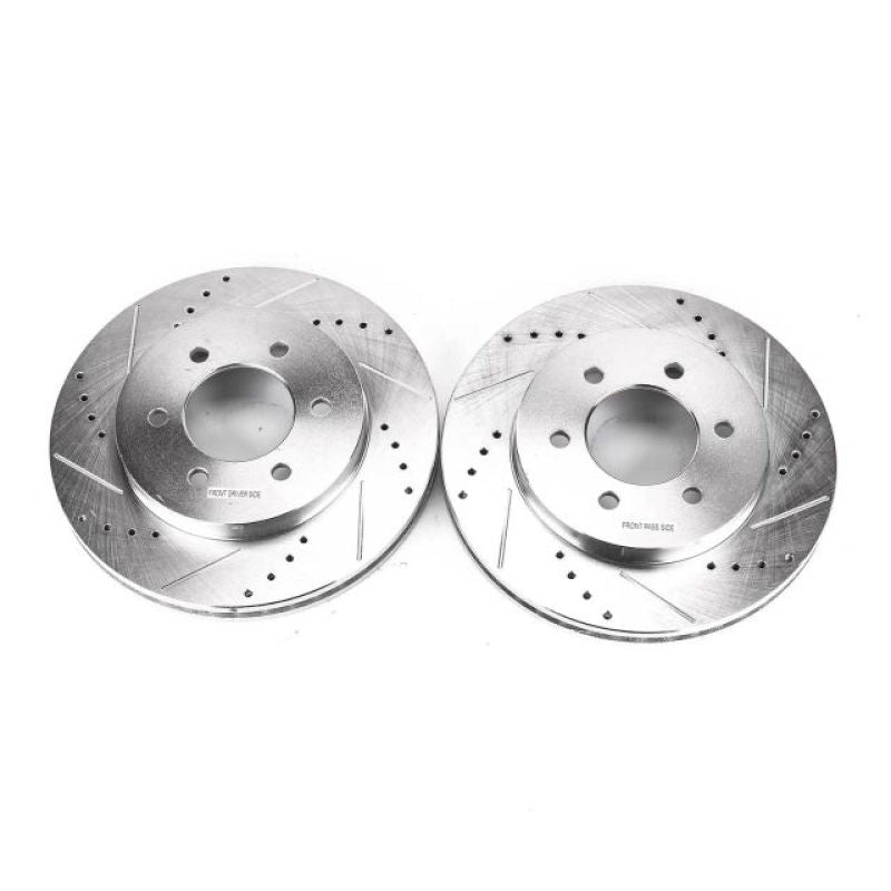 Power Stop 04-08 Ford F-150 Front Evolution Drilled & Slotted Rotors - Pair-SR1 Performance
