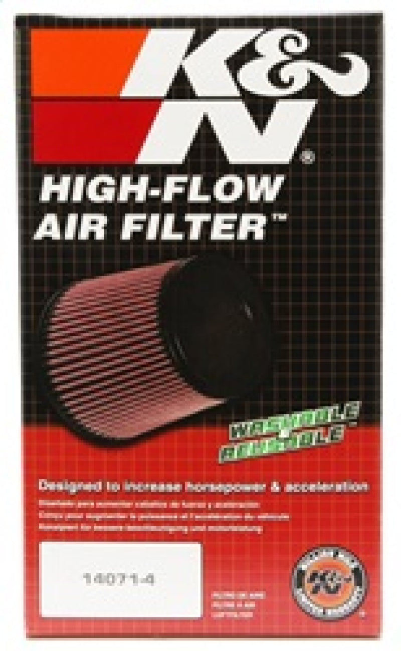 K&N Universal Clamp-On Air Filter 4in FLG / 6in B / 4in T / 7in H-SR1 Performance