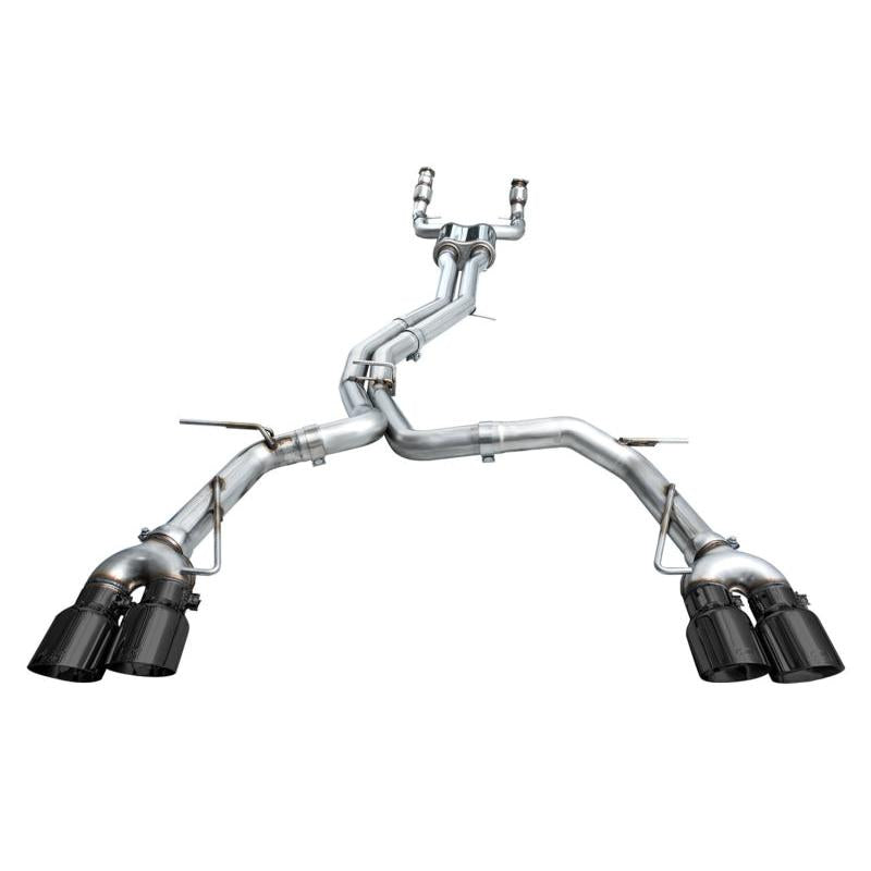 AWE Tuning 19-23 Audi C8 S6/S7 2.9T V6 AWD Track Edition Exhaust - Diamond Black Tips