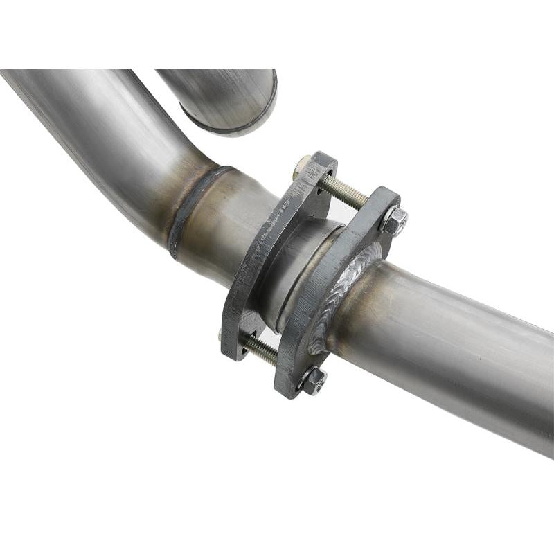 aFe POWER Twisted Steel Y-Pipe w/ Loop Relocation Pipe 12-18 Jeep Wrangler (JK) V6 3.6L-SR1 Performance