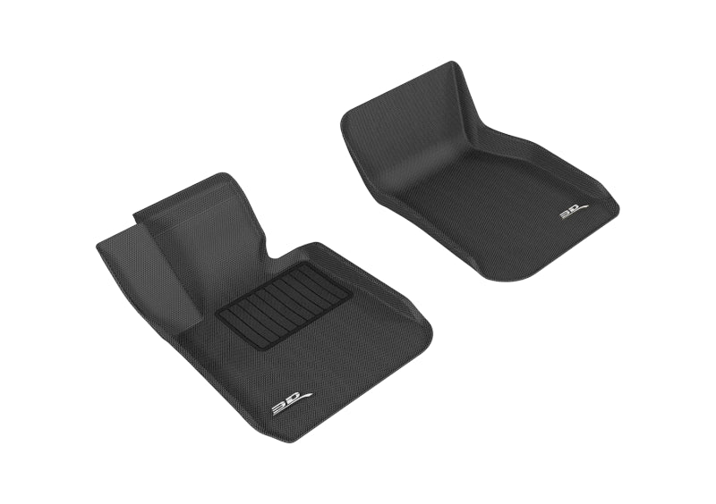 3D MAXpider 2012-2019 BMW 3 Series F30/F34 Kagu 1st Row Floormat - Black-SR1 Performance