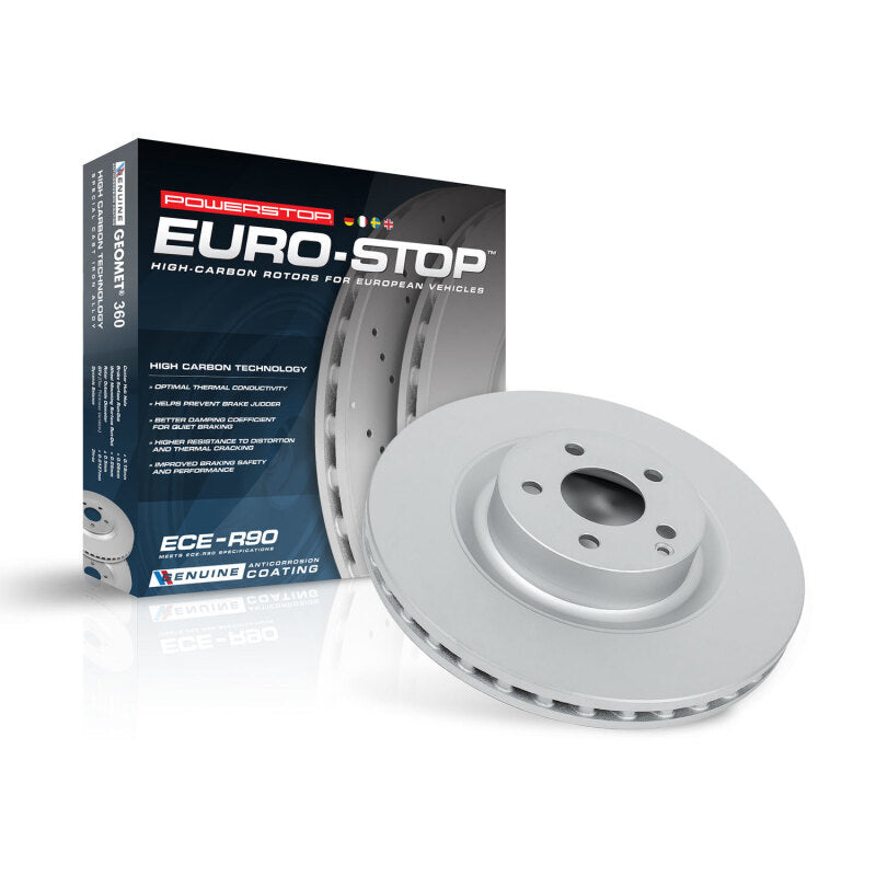 Power Stop 13-16 Mercedes-Benz GL350 Front Evolution High Carbon Geomet Coated Rotor-SR1 Performance