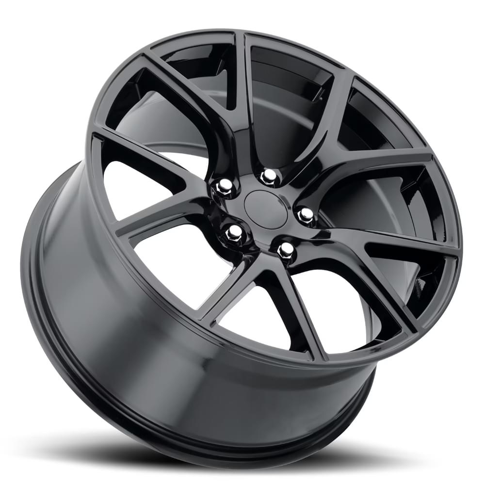 FR 75 – JEEP TRACKHAWK REPLICA WHEELS-Gloss Black 20x9 5x5 + 35 HB 71.5