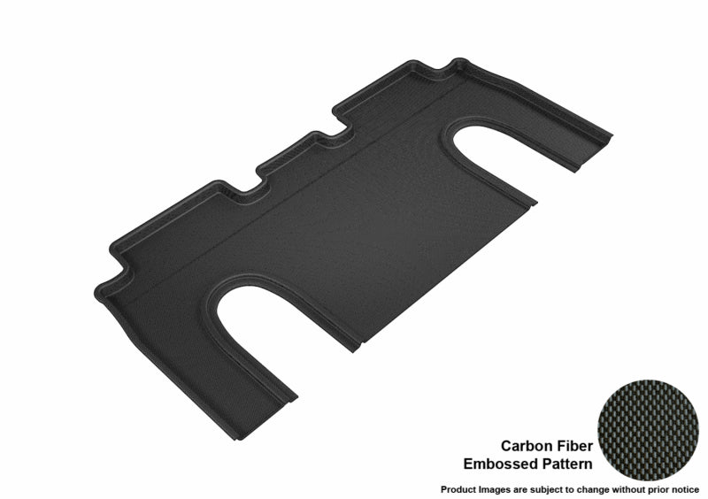 3D MAXpider 2016-2020 Tesla Model X 6-Seats Kagu 2nd Row Floormats - Black-SR1 Performance