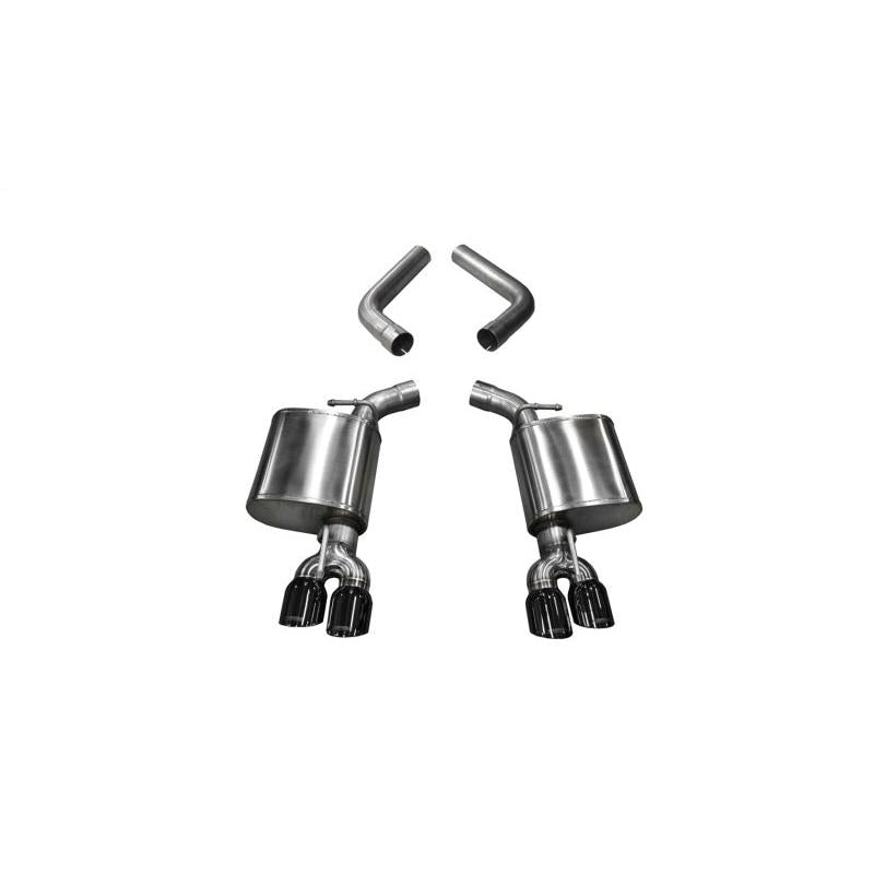 Corsa 2015-23 Dodge Challenger 6.4L/17-19 Challenger 5.7L Black Sport Axle-Back Exhaust w/3.5in Tips-SR1 Performance