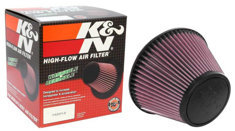 K&N Universal Clamp-On Air Filter 6in FLG / 7-1/2in B / 4-1/2in T / 5in H-SR1 Performance