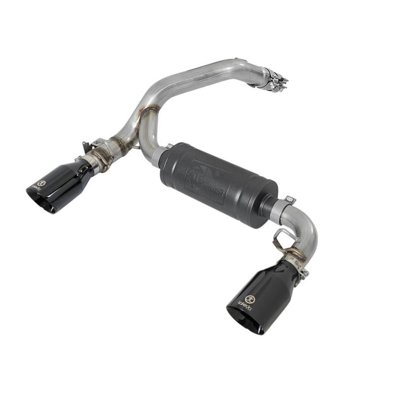 aFe Takeda 3in 304 SS Axle-Back Exhaust System w/ Black Tip 16-18 Ford Focus RS 2.3L (t)-SR1 Performance