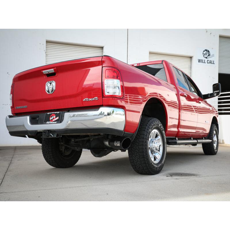 aFe MACHForce XP 4in Exhausts Cat-Back SS Side Exit 14-17 Dodge Ram 2500 V8-6.4L Hemi w/ Black Tips