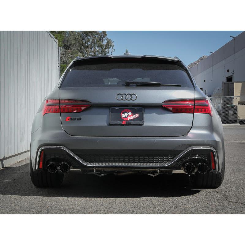 aFe 20-22 Audi RS6 Avant V8 4L (tt) MACH Force-Xp 3in to 2.5in 304 SS Cat-Back Exhaust w/ Carbon Tip