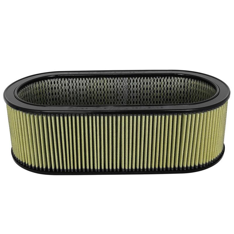 aFe MagnumFLOW Air Filters Round Racing PG7 A/F PG7 Oval Filter (18.13 x 7.25 x 6.0 w/EM)-SR1 Performance
